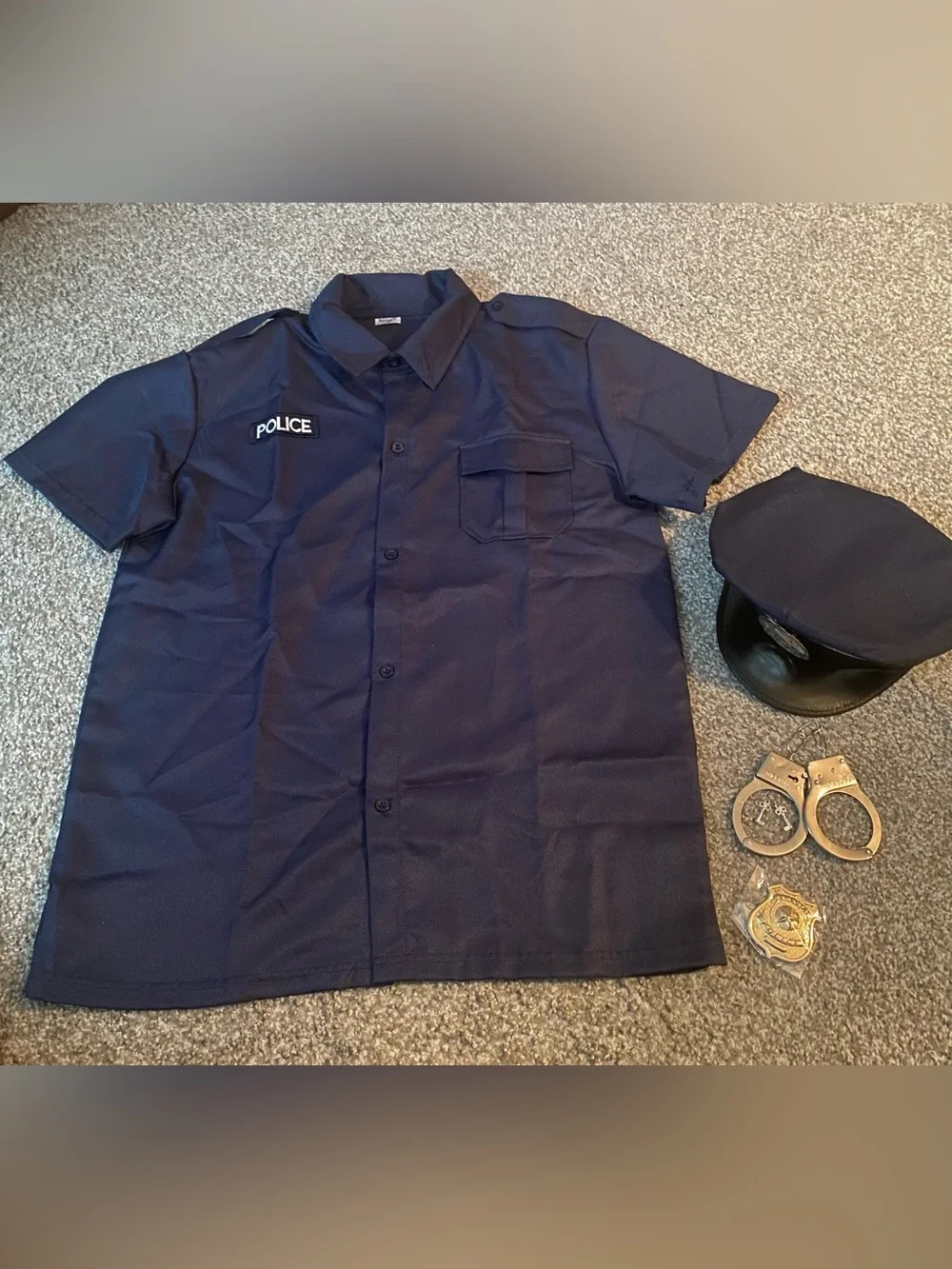 Kids Police Officer Costume. S/M